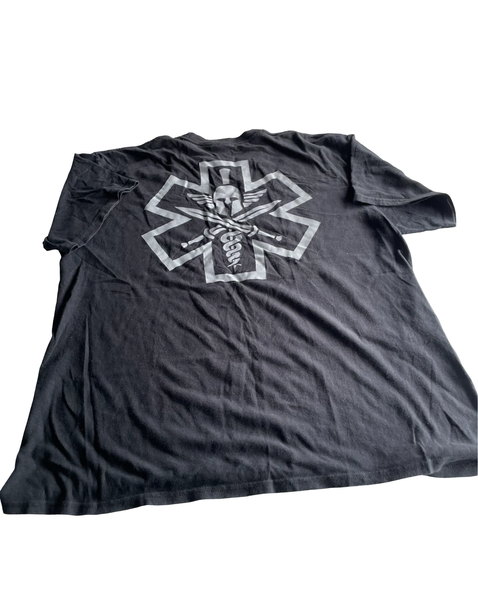Vintage Black Casual Graphic T-Shirt - Size XL (SKU 4617)