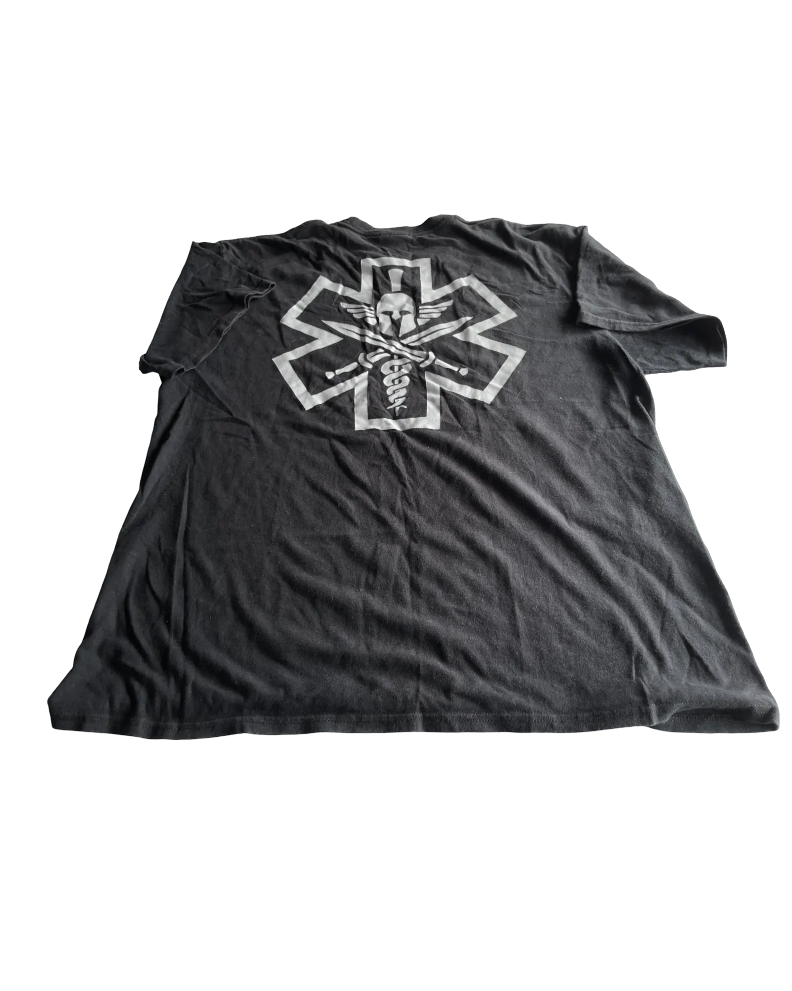 Vintage Black Casual Graphic T-Shirt - Size XL (SKU 4617)