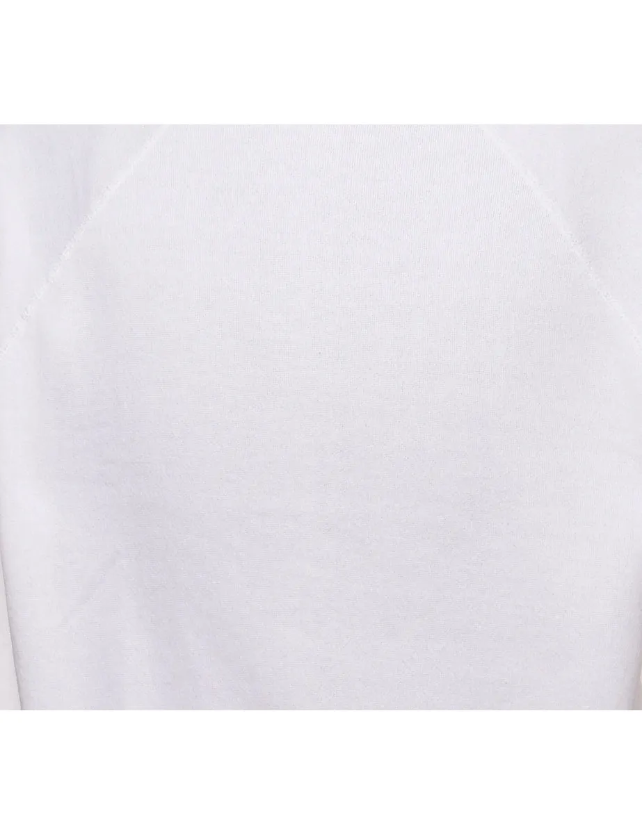 White Plain Sweatshirt - L