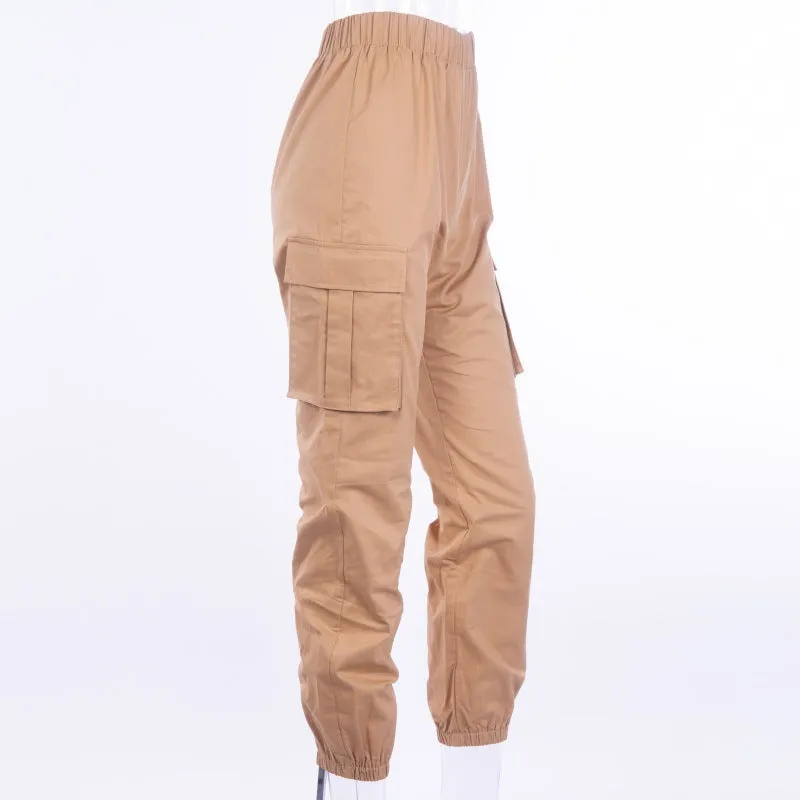 Women's Spring Casual Cargo Pants With Big Pockets