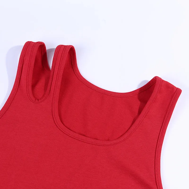 Women's Summer Elastic Skinny Sleeveless Solid Dress