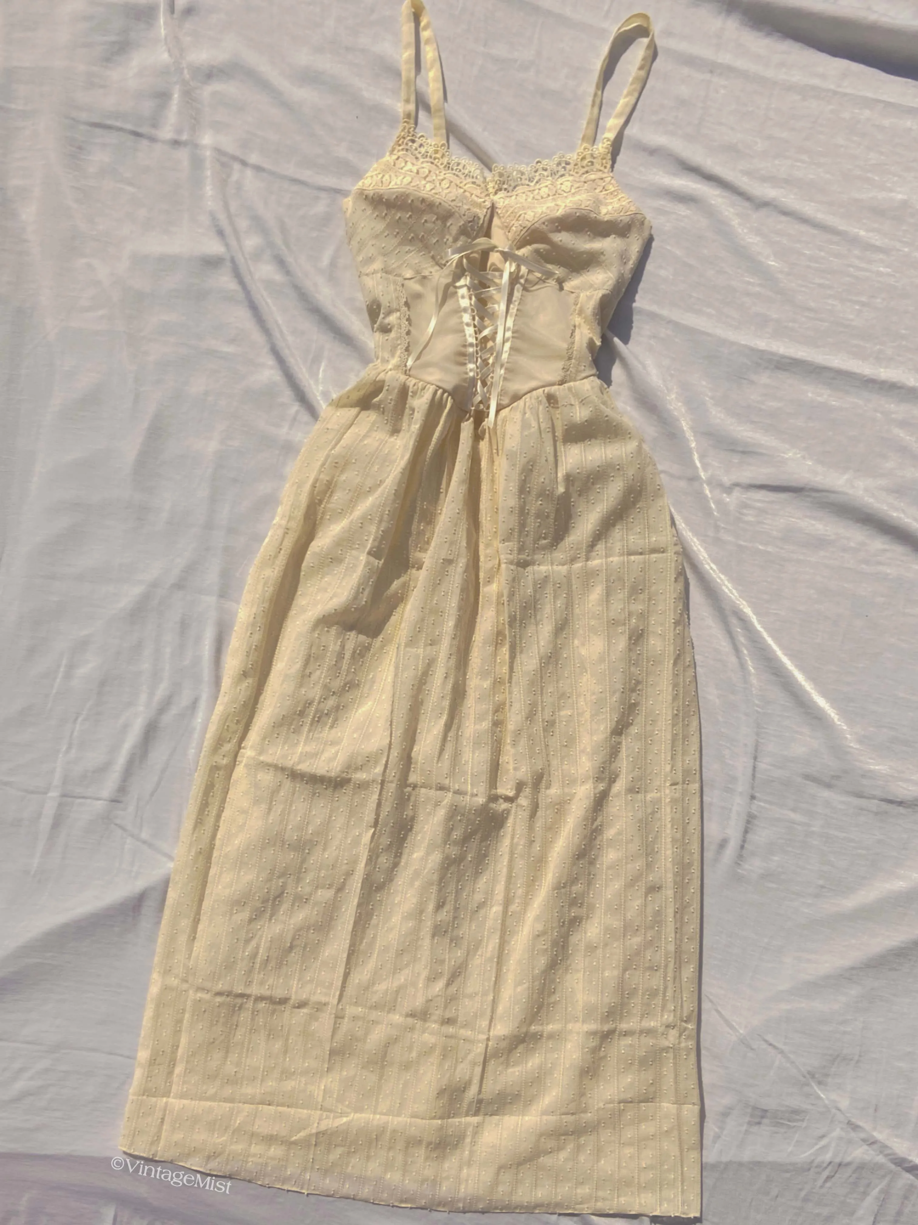 Women's Vintage Lace Strap Dress