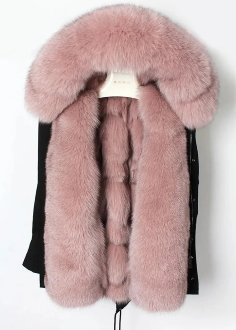 Women's Winter Casual Hooded Waterproof Short Parka With Fox Fur
