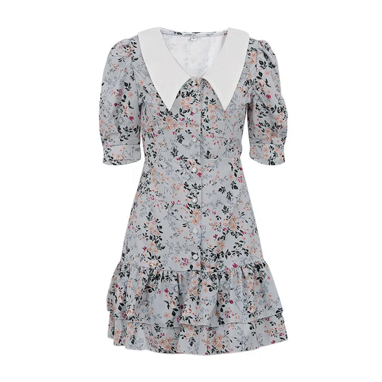 Yvonne Short Sleeve Floral Mini Dress
